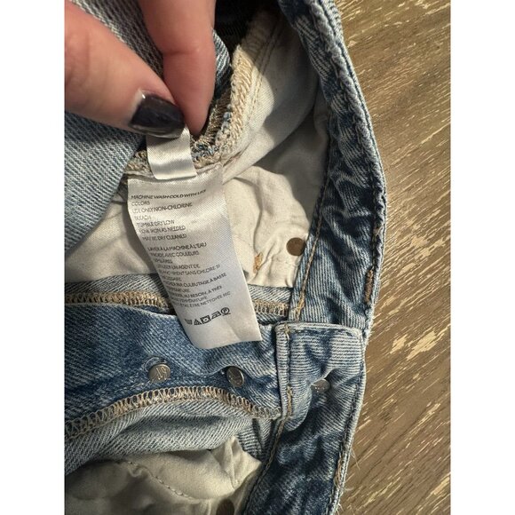 Free People We The Free Fast Times Classic High Rise Button Fly Mom Jeans Sz 29 - Picture 10 of 11